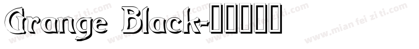 Grange Black字体转换